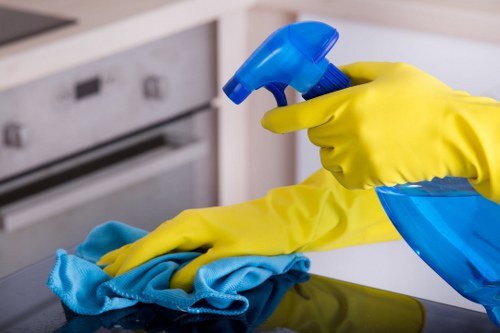 Specialist cleaning of stone and tile floors in a Mayfair property