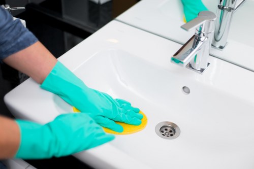Professional cleaning detail in a Mayfair property interior